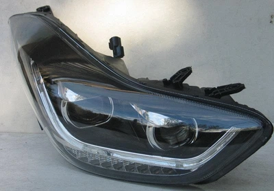 Передні альтернативна тюнінг оптика фари LED на Hyundai Elantra MD TLZ чорна 10-13 комплект Хендай Елантра L0649