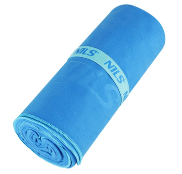 Ręcznik NILS CAMP NCR12 z mikrofibry 180 x 100 cm Niebieski (5907695541229)