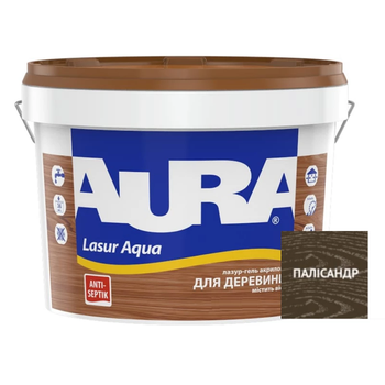 Лазур - лак акриловый Aura Lasur Aqua для древесины палисандр 2.5л