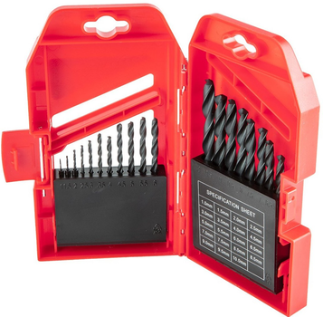 Zestaw wierteł Top Tools 1 - 10 mm 19 szt 60H719 (5902062060266)