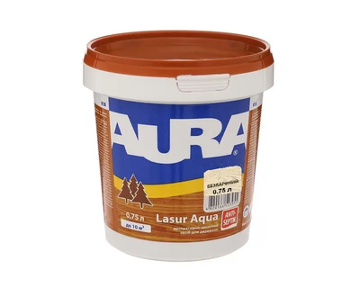 Лазур – лак акриловый Aura Lasur Aqua для древесины бесцветный 0.75л