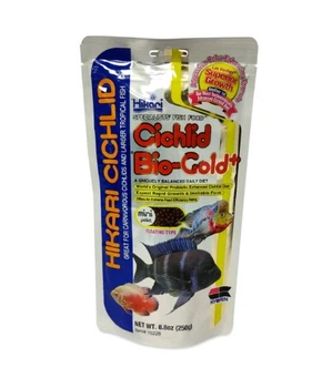 Корм для хищных цихлид HIKARI CICHLID BIO-GOLD PLUS MINI (гранулы для окраса 4 мм) - 250г