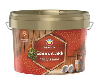 Лак влагозащитный ESKARO SAUNA LAKK для саун 2.4л