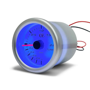 Указатель давления турбины Ket Gauge 7707-1 Ø52 мм с LED подсветкой | Прибор датчик автомобильный