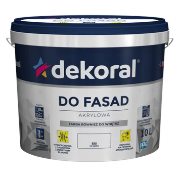 Фарба фасадна акрилова Dekoral Do Fasad 10л