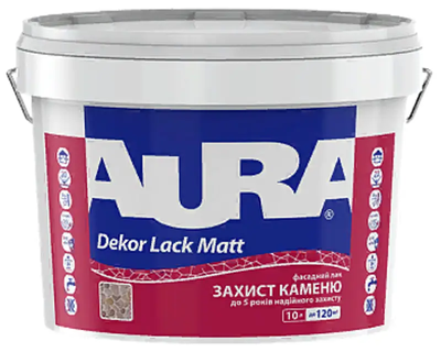 Лак акриловый Aura Decor Lack Matt фасадный 10л