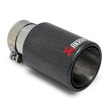 Насадка на глушитель Akrapovic одинарная 63мм-170мм (P) | Карбоновая насадка на выхлопную трубу