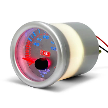 Указатель температуры воды Ket Gauge 7702-3 Ø52 мм с LED подсветкой | Прибор датчик автомобильный
