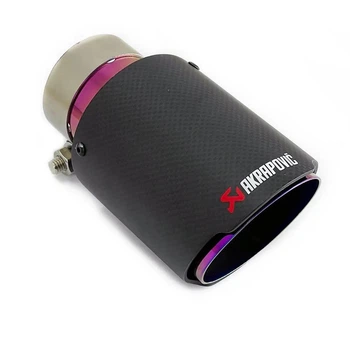 Насадка на глушитель Akrapovic одинарная 65мм-170мм (ZBDC) | Карбоновая насадка на выхлопную трубу