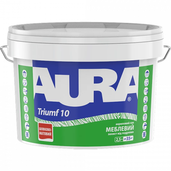 Лак акриловый AURA Triumf 10 мебельный 2.5л