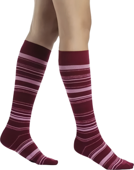 Компресійні гольфи Sigvaris Shades Women Argyle розмір B Вишневі (308136)