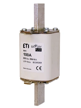 Запобіжник ножовий з плавкою вставкою 100A gBat NH1 800V DC [4723324] ETI
