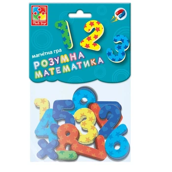 Игра настольная Vladi toys Умная математика магнитная 32 эл (VT5900-01)