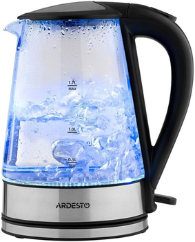 Електрочайник Ardesto 1.7л, Strix, скло, чорний (EKL-F110)