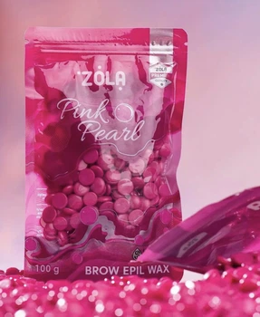 Воск гранулированный для бровей Brow Epil Wax Pink Pearl Zola 100 г