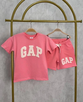 Летний костюм для девочек GAP 104-110 см розовый
