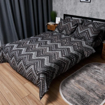 Комплект постельного белья Moon&Star Микросатин Premium «Geometric Grace» Евро 200х220 наволочки 2х50х70 (MS-820007781)