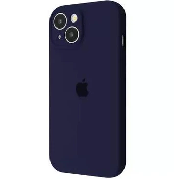 Чехол Premium Silicone Case з защитой камеры для iPhone 13 midnight blue