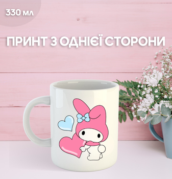 Кружка Май Мелоди с принтом керамическая чашка My Melody 330 мл Uk_894