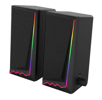 Компьютерные проводные Speaker E-1064 музыкальные USB колонки для компьютера ноутбука пк акустическая система, Black