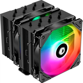 Кулер для процесора ID-Cooling SE-207-XT ARGB 7 теплових трубок 280 Вт з 2×120 мм вентиляторами Black