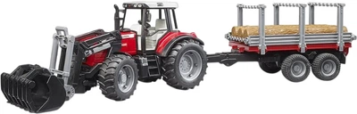 Іграшковий трактор Bruder Massey Ferguson з причіпом (02046)