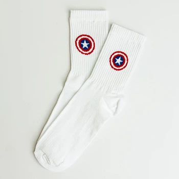 Шкарпетки довгі унісекс Captain America (37-43) One Size