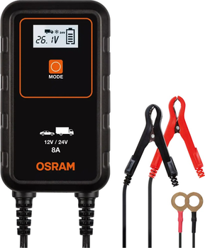 Prostownik OSRAM BATTERYcharge 908 12V/24V 8A (4052899620544)
