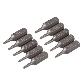 Біта торцева T6x25мм, 1/4", (6,35мм), 367972, 10шт, Cr-V, Silverline