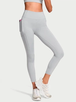 Спортивні легінси для фітнесу високі жіночі Victoria's Secret 327469401 XL Сірі (1159831953)