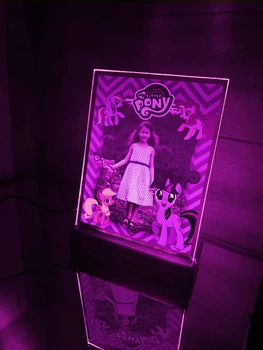 Детская фоторамка-ночник с дизайном Литтл Пони Little Pony (принт 005)