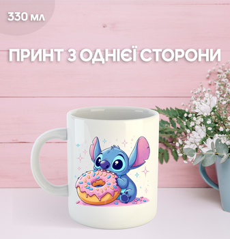 Кружка Лило и Стич с принтом керамическая чашка Lilo & Stitch 330 мл Uk_917