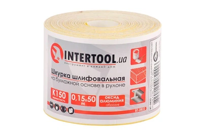 Шлифовальная шкурка Intertool - 115 мм x 50 м x P150 бумага 1 шт.