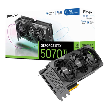 Видеокарта PNY GeForce RTX 5070 Ti 16GB OC Overclocked Triple Fan (VCG5070T16TFXPB1-O)