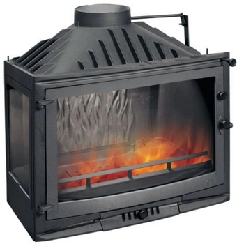 Каминная топка Uniflam 700 Selenic с шибером + левое боковое стекло