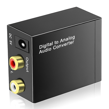 Конвертер звукового сигнала из цифрового в аналоговый Digital Lion DAC03(2), ЦАП: Toslink + Коаксиал на RCA