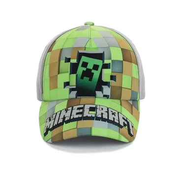 Детская кепка на липучках Майнкрафт (Minecraft) 52-55 см Зелено-серый