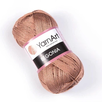Пряжа YarnArt Begonia (Бегония) 015 молочный шоколад