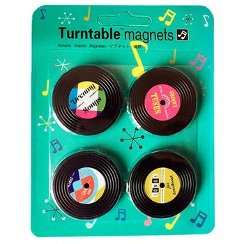 Магниты Грампластинка Turntable Magnets 4 шт