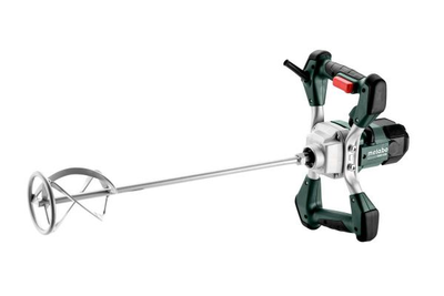 Миксер строительный Metabo rwe 1200, 1200Вт, 0-900об/мин, шпиндель м14, 120мм, для 30л, 3.4кг 614048000