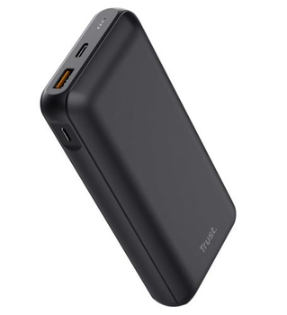 Універсальна мобільна батарея 20000 mAh, Trust Redoh, Black, 18 Вт, 2xType-C (PD 2.0) / 1xUSB (QC 3.0), LED індикатор заряду (24880)