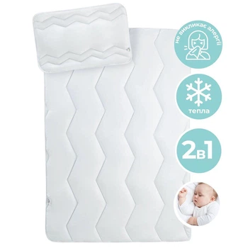 Набор Comfort: одеяло 100*135 и подушка 40*60 зигзаг/білий(8-29611*003)TM IDEIA