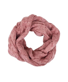 Снуд дитячий коса ART KNIT рожевий, 17х100см 025395
