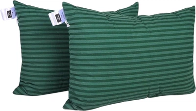 Набір подушок MirSon Сolor Fun Line 17-0612 Stripe Emerald № 0106 Вовна середні 50x70 см 2 шт (2200011158648)