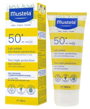 Сонцезахисний лосьйон для дітей з народження і всієї сім'ї Mustela Bebe Sun Lotion SPF 50+ 100 мл