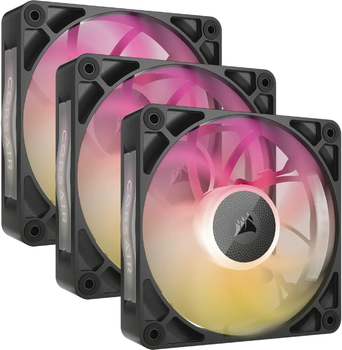 Набір вентиляторів Corsair iCUE LINK RX120 Max RGB Starter Kit 120 мм 3-Pack Black (CO-9051034-WW)