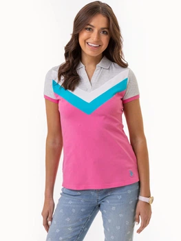 Поло женское U.S. Polo Assn 215688-ZH00A(new pink) XS Розовое (786660337228)