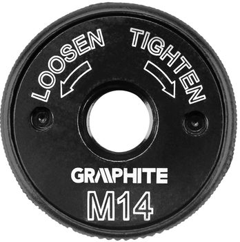 Швидкозатискна гайка Graphite для кутової шліфувальної машини M14 56H421 (5902062107015)