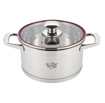 Кастрюля Krauff Prime Chef со стеклянной крышкой 18 см 2.7 л