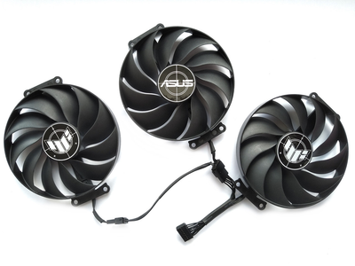 Вентилятор кулер для видеокарты ASUS TUF RTX 4060 Ti 4070 Ti Super (orgnl) CF9015U12D (T129215BU CF9010U12D) комплект 3 шт (№491)